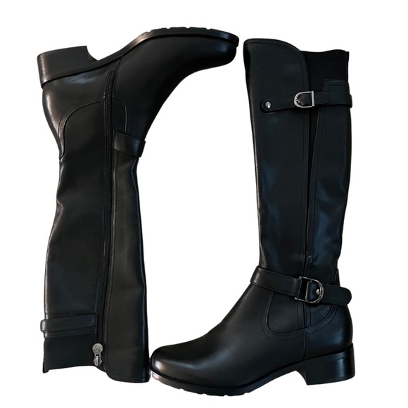 NEVER WORN SoleMani Abigail tall black leather boot - Picture 1 of 2